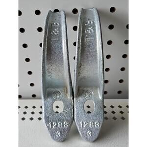 (Lot of 2) Thomas & Betts 1283 Conduit Strap 3In Electrogalv Iron Pipe Strap T&B